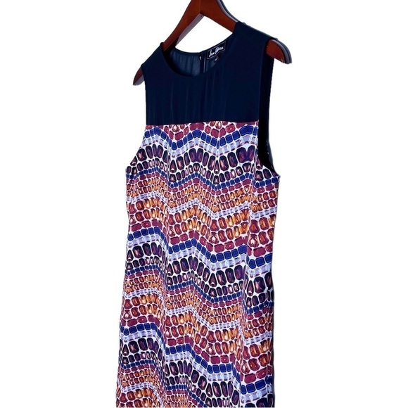 SAM EDELMAN Sleeveless Going Gray Z Dress Size Small in Multi Mosaic Print - Picture 4 of 16